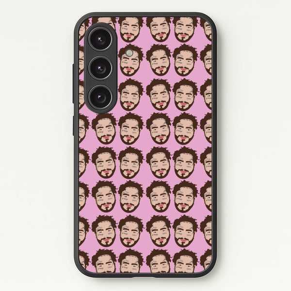 Malone Pattern - Post Malone Phone Case for Galaxy S24