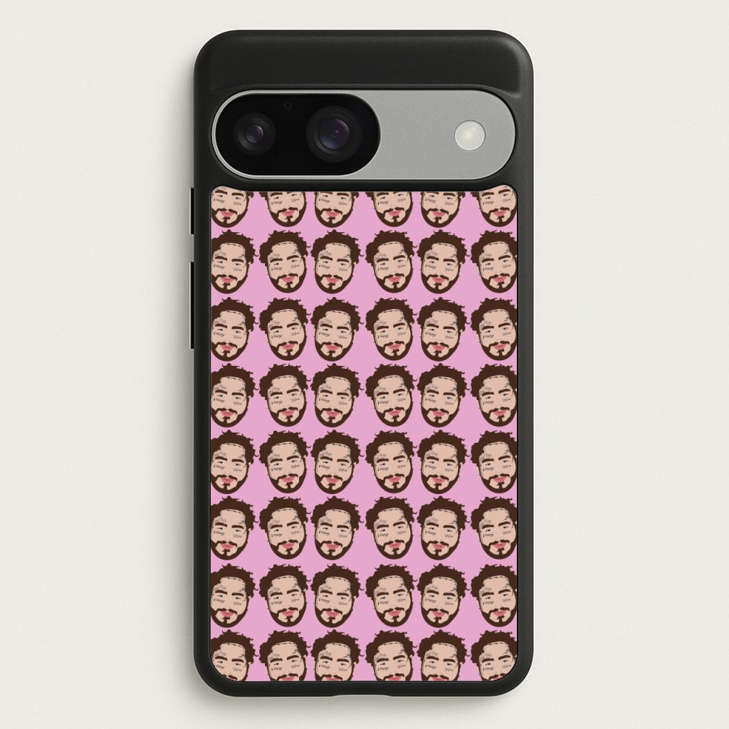 Malone Pattern - Post Malone Phone Case for Google Pixel 9 / 9 Pro