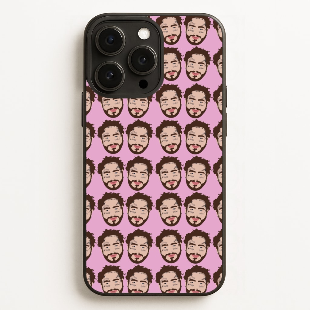 Malone Pattern - Post Malone Phone Case for iPhone 12 Pro Max