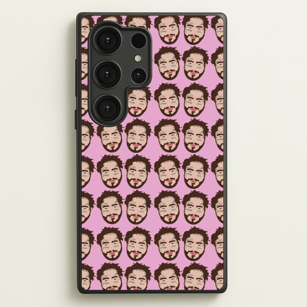 Malone Pattern - Post Malone Phone Case for Galaxy S25 Ultra