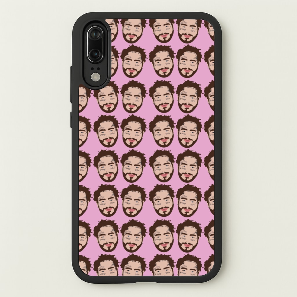 Malone Pattern - Post Malone Phone Case for Huawei P20