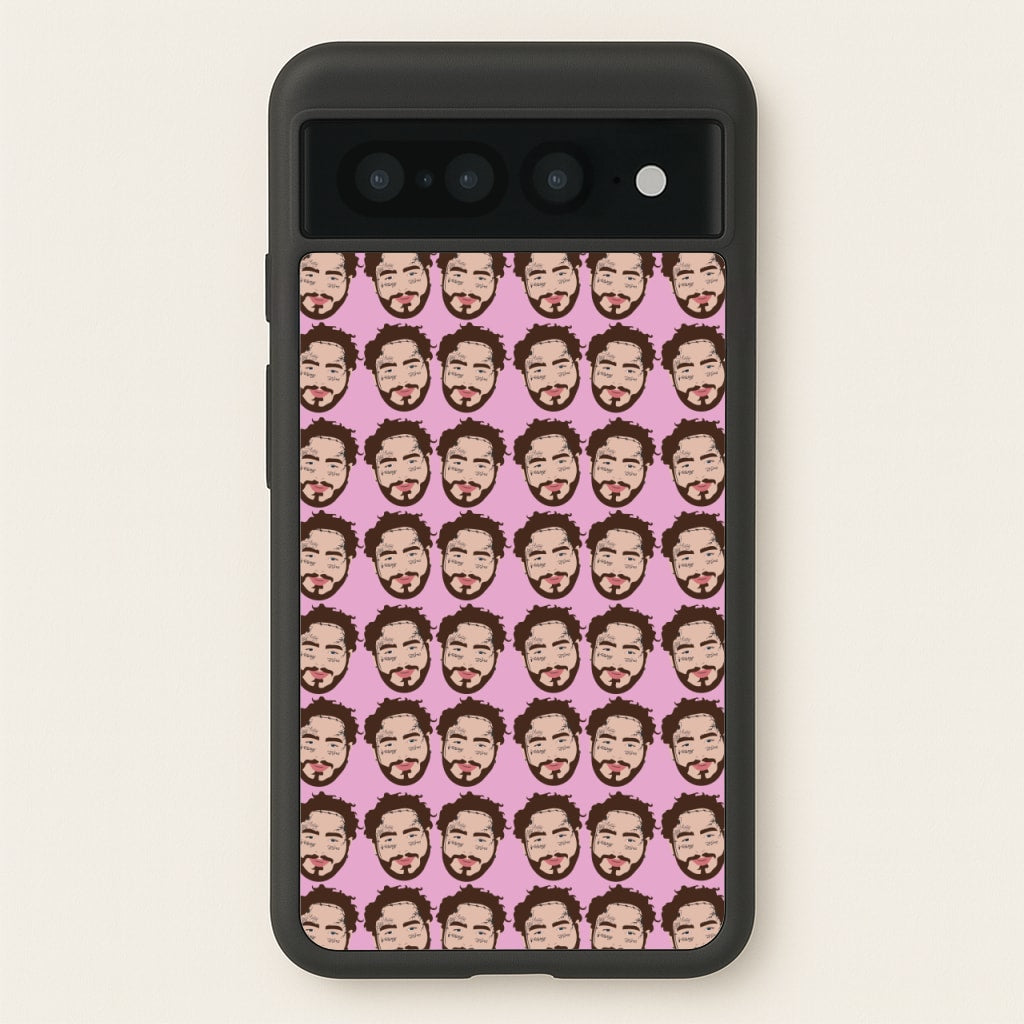Malone Pattern - Post Malone Phone Case for Google Pixel 7 Pro