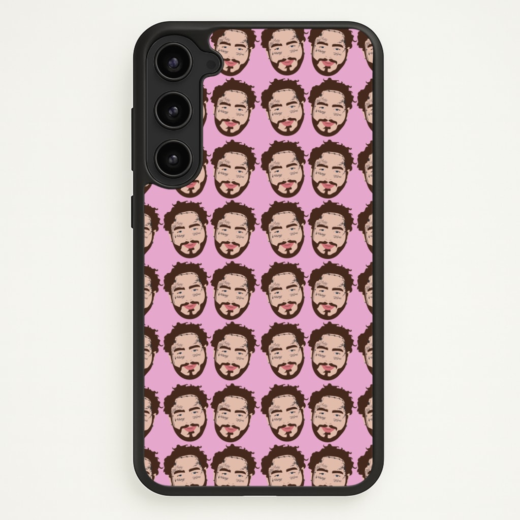 Malone Pattern - Post Malone Phone Case for Galaxy S23