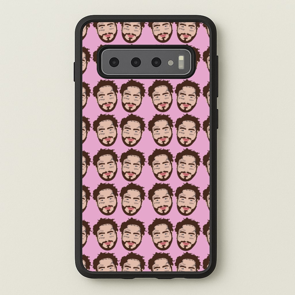 Malone Pattern - Post Malone Phone Case for Galaxy S10