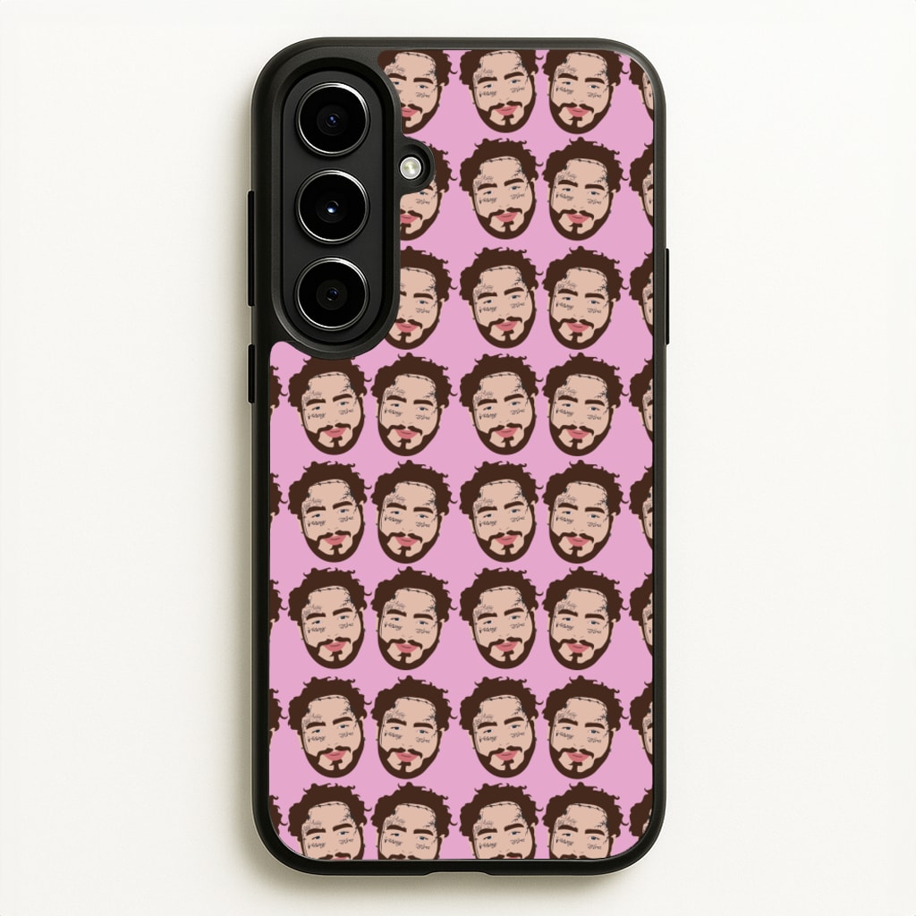 Malone Pattern - Post Malone Phone Case for Galaxy A56