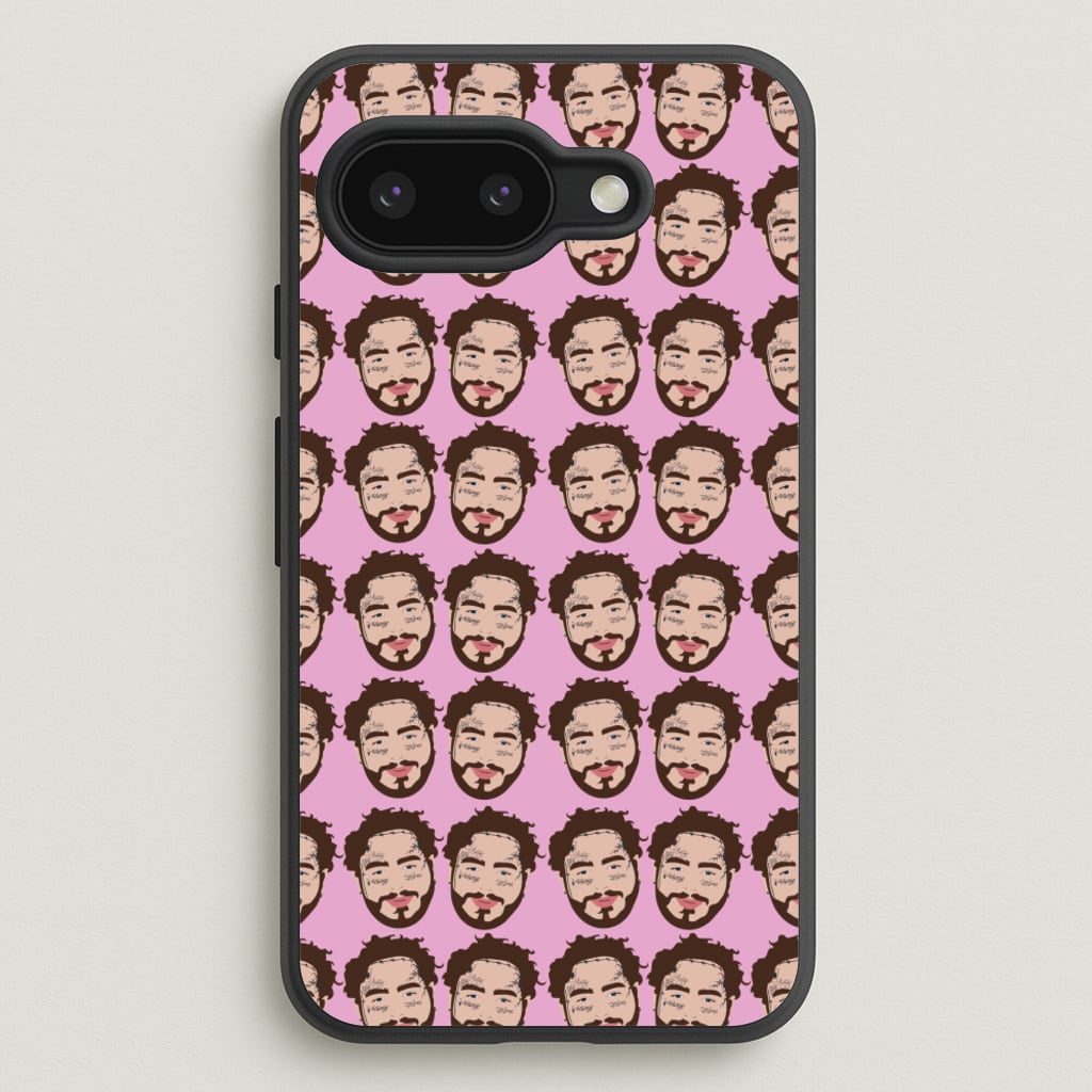 Malone Pattern - Post Malone Phone Case for Google Pixel 9a