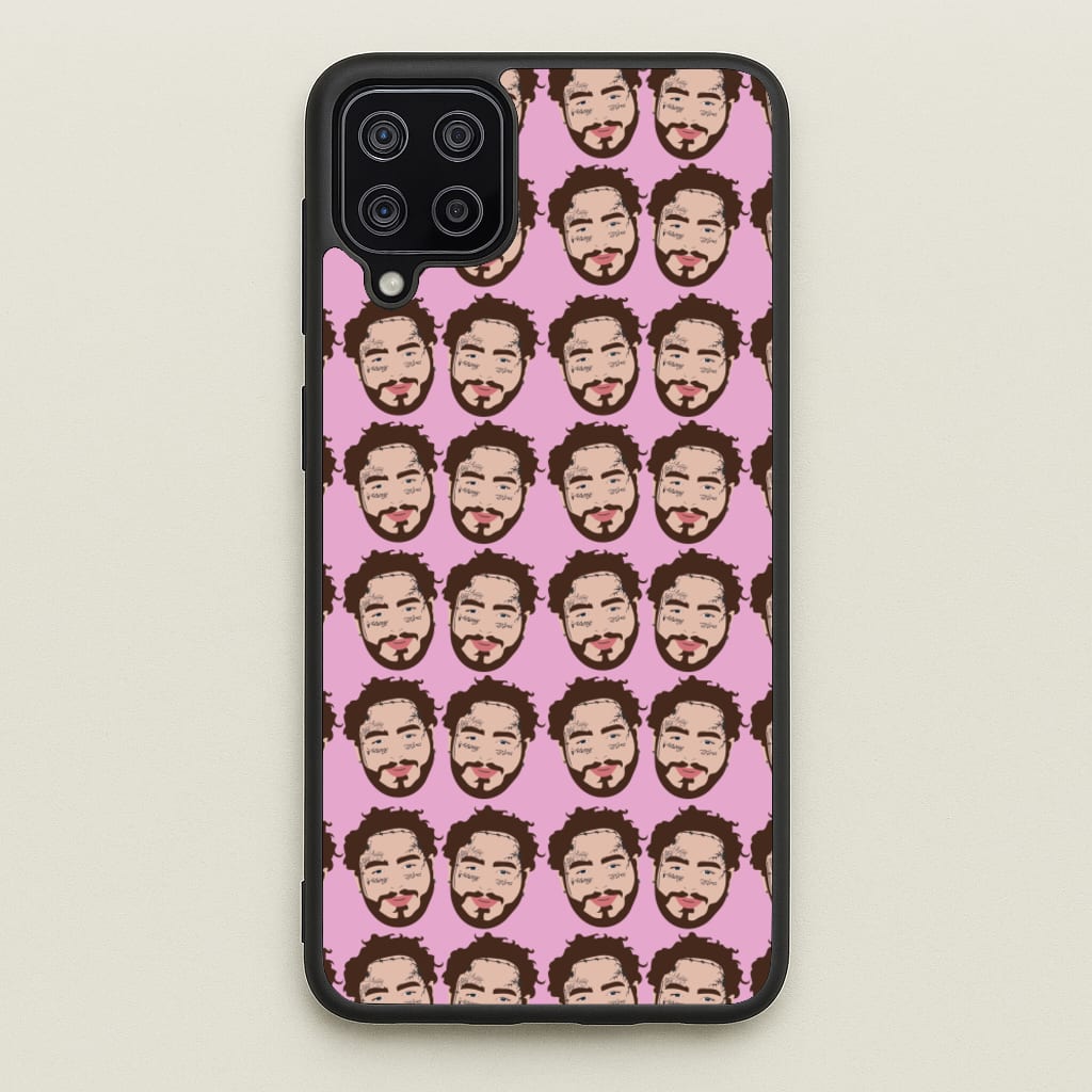 Malone Pattern - Post Malone Phone Case for Galaxy A12
