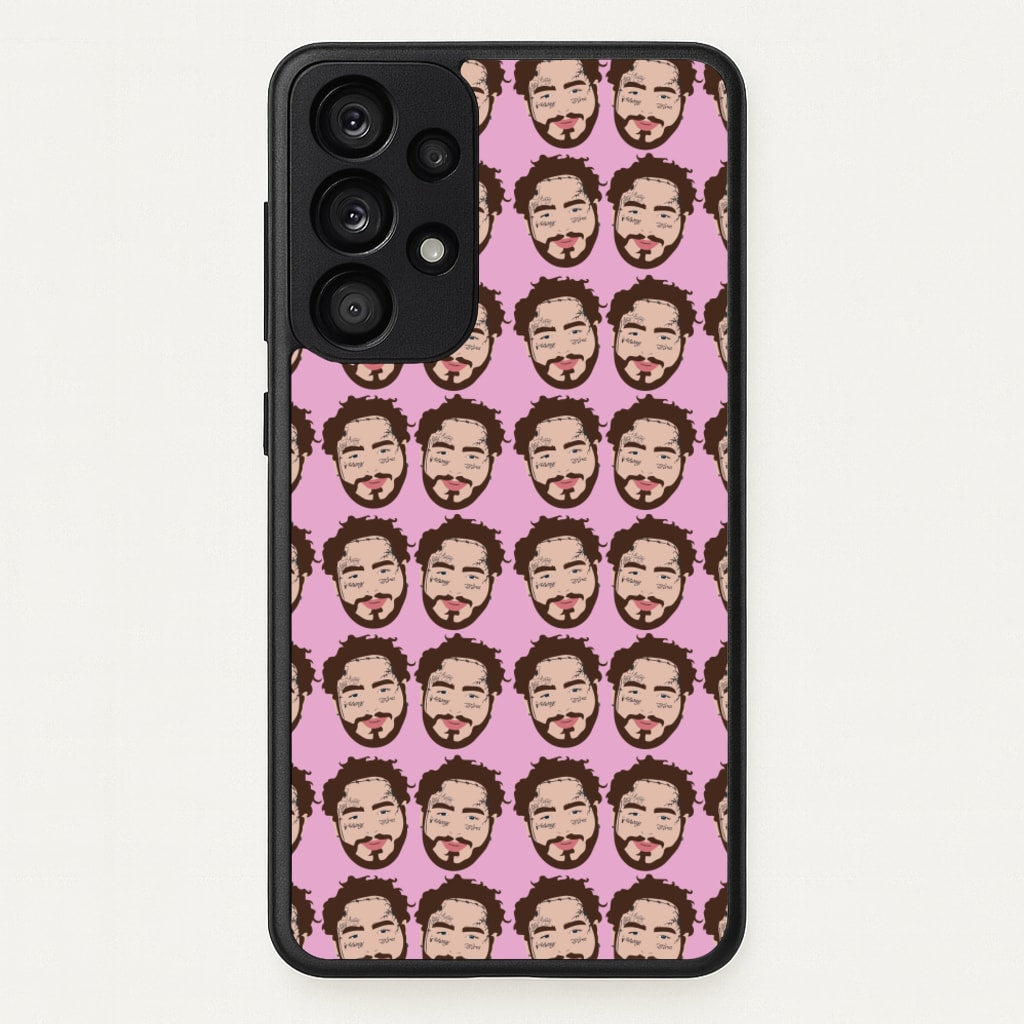 Malone Pattern - Post Malone Phone Case for Galaxy A33