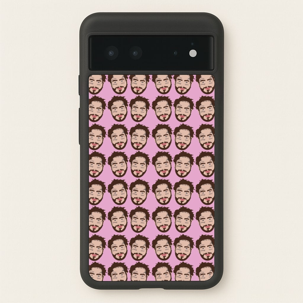 Malone Pattern - Post Malone Phone Case for Google Pixel 6