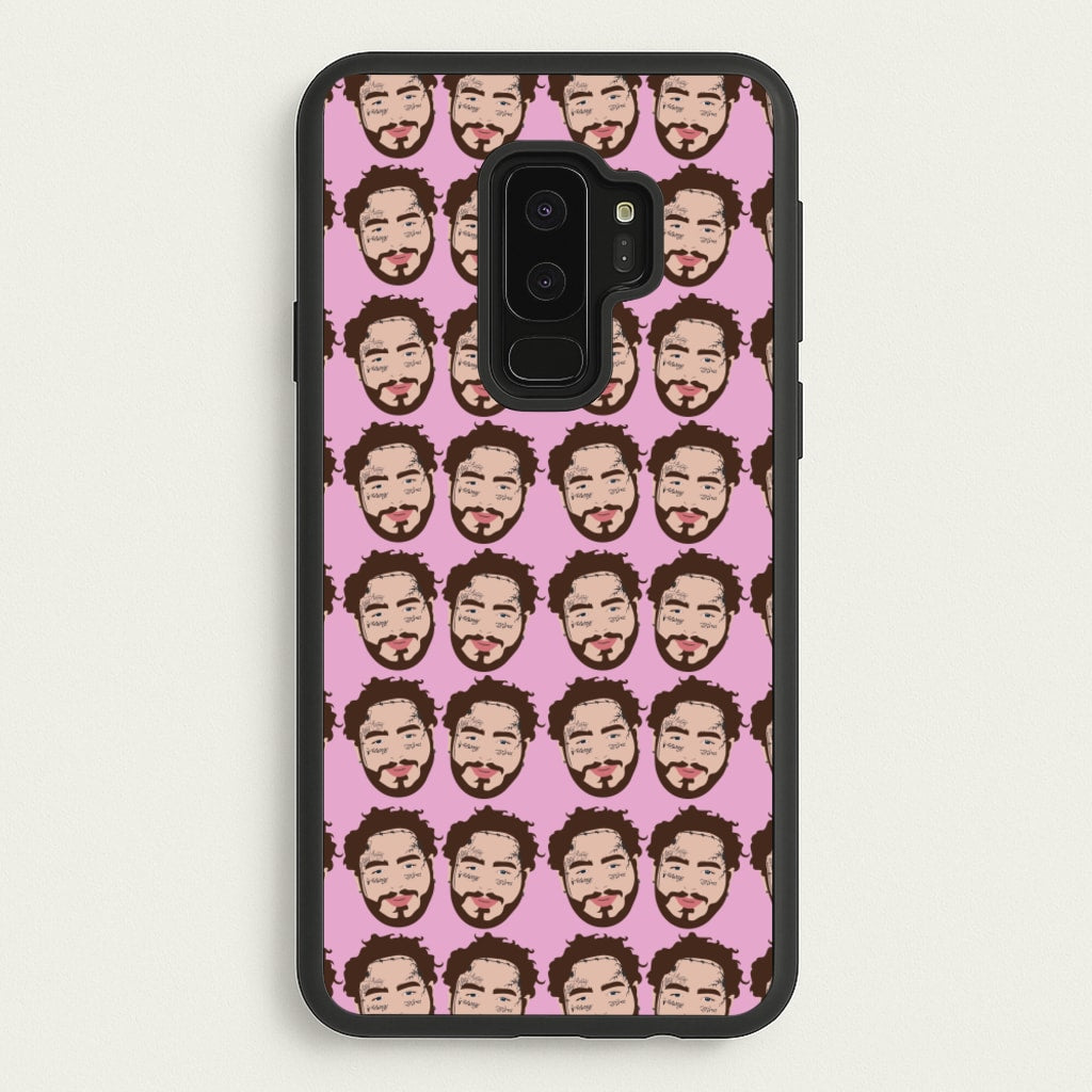 Malone Pattern - Post Malone Phone Case for Galaxy S9 Plus