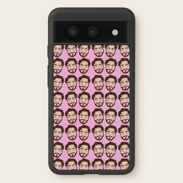 Malone Pattern - Post Malone Phone Case for Google Pixel 8a