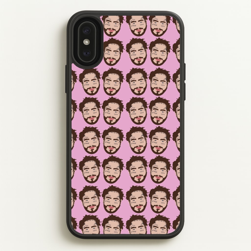 Malone Pattern - Post Malone Phone Case for iPhone XS Max