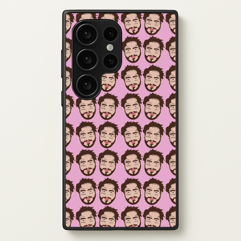 Malone Pattern - Post Malone Phone Case for Galaxy S24 Ultra