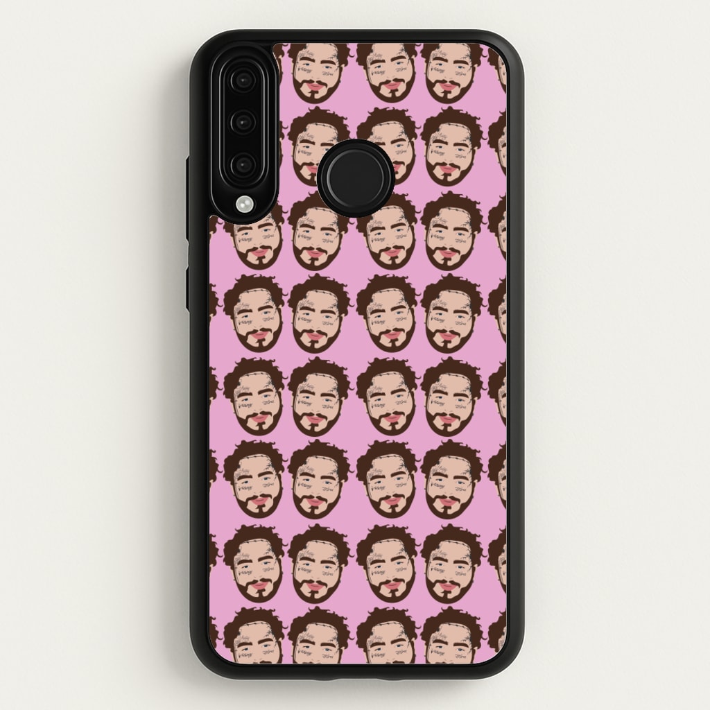 Malone Pattern - Post Malone Phone Case for Huawei P30 Lite