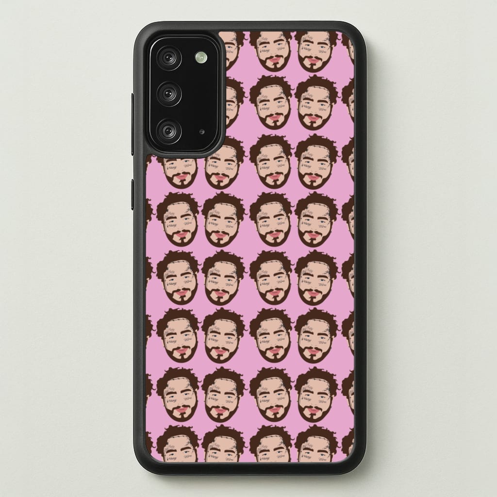 Malone Pattern - Post Malone Phone Case for Galaxy Note 20