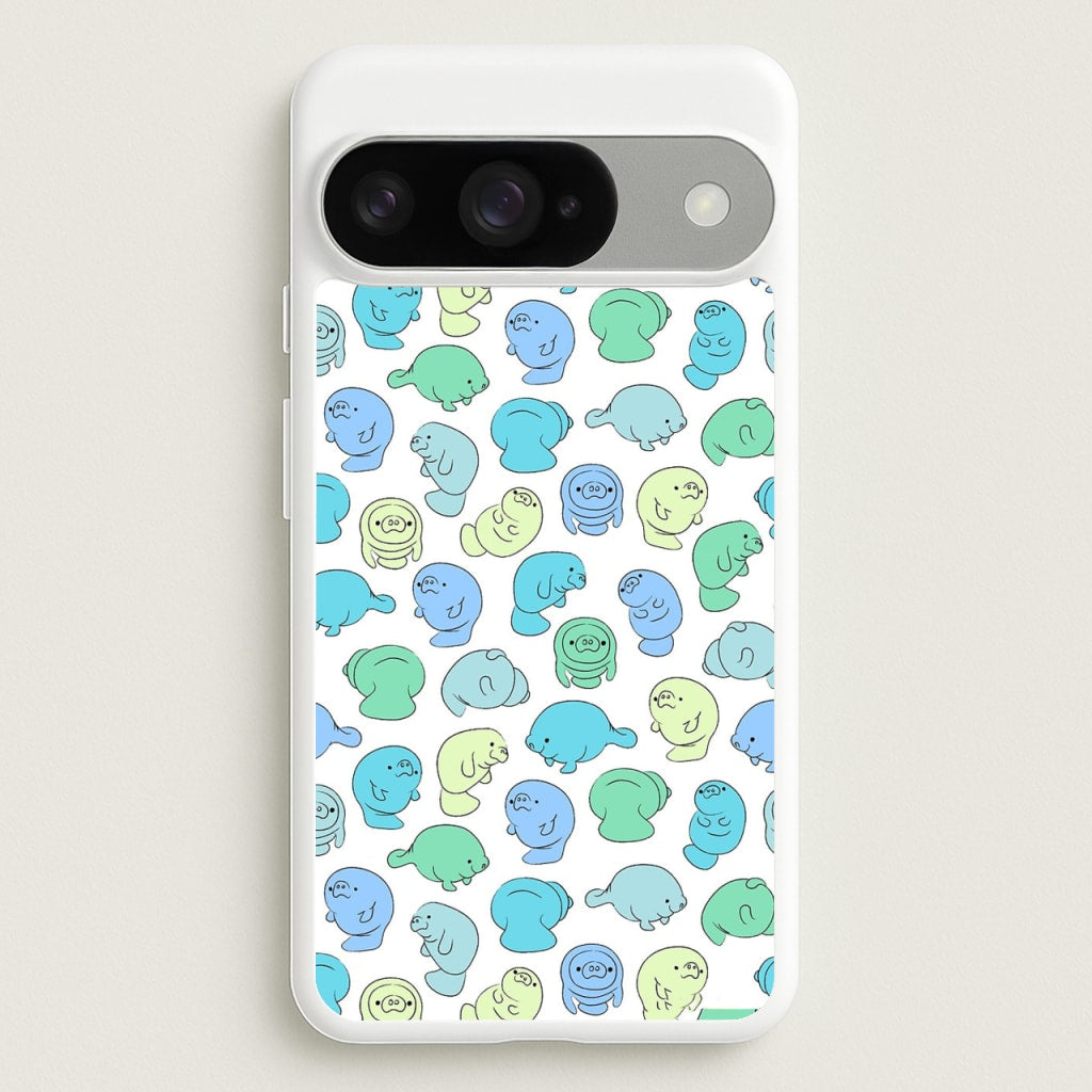 Manatee Party Phone Case for Google Pixel 10 / 10 Pro