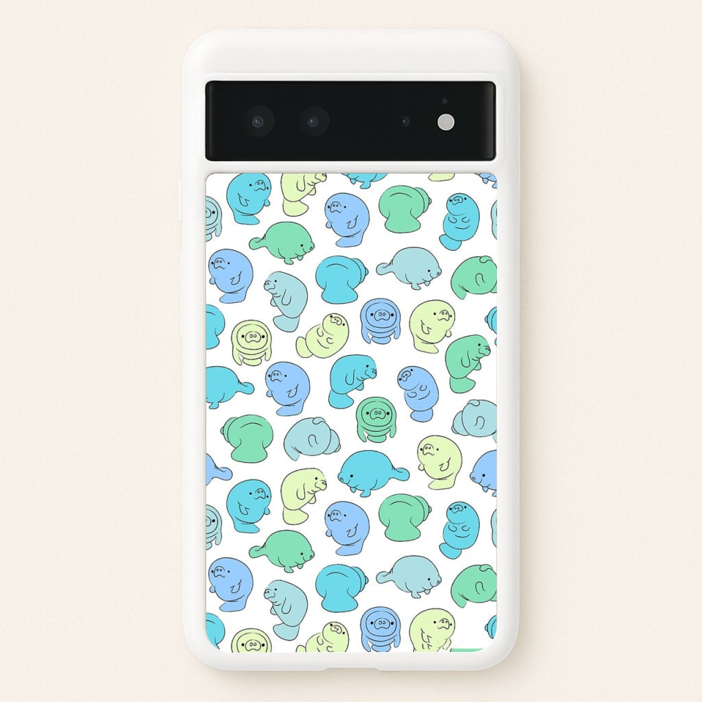Manatee Party - Phone Case for Google Pixel 6