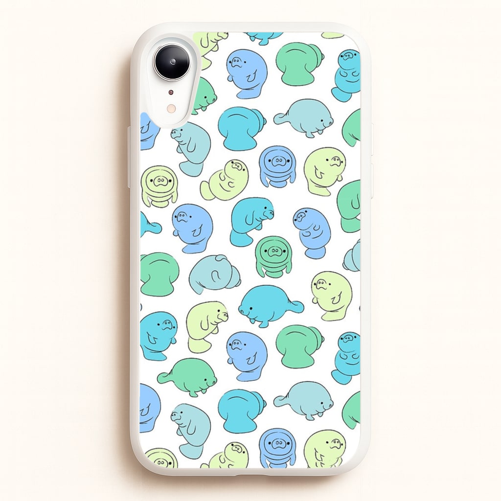 Manatee Party - Phone Case for iPhone XR