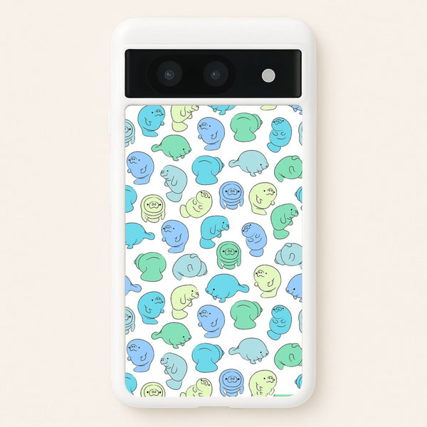 Manatee Party - Phone Case for Google Pixel 8a