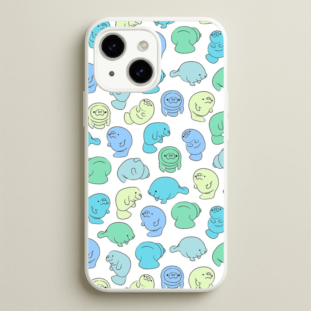 Manatee Party - Phone Case for iPhone 14 Plus