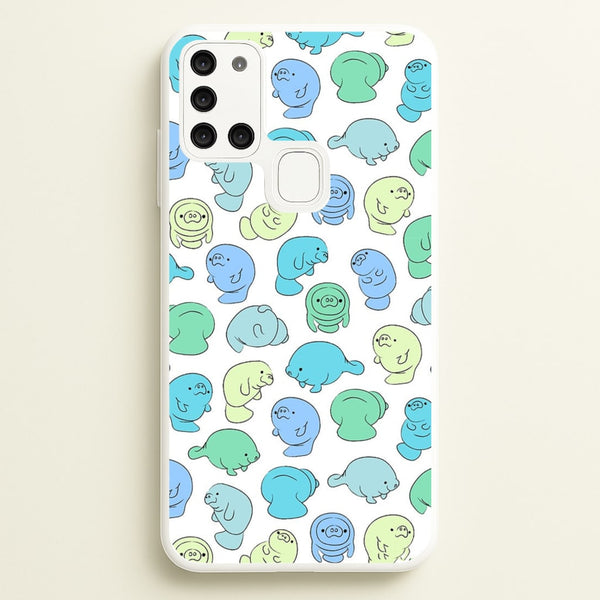 Manatee Party - Phone Case for Galaxy A21s
