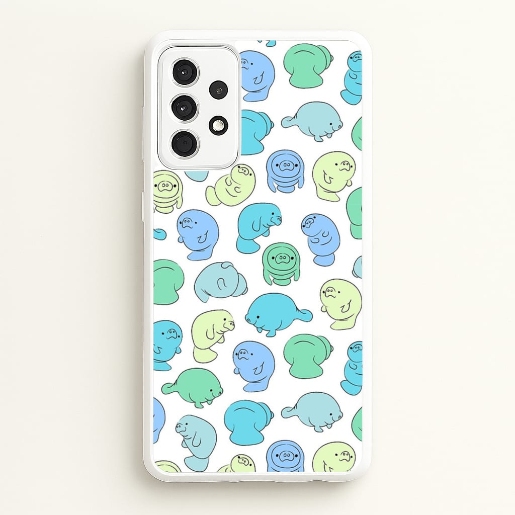 Manatee Party - Phone Case for Galaxy A52 / A52s
