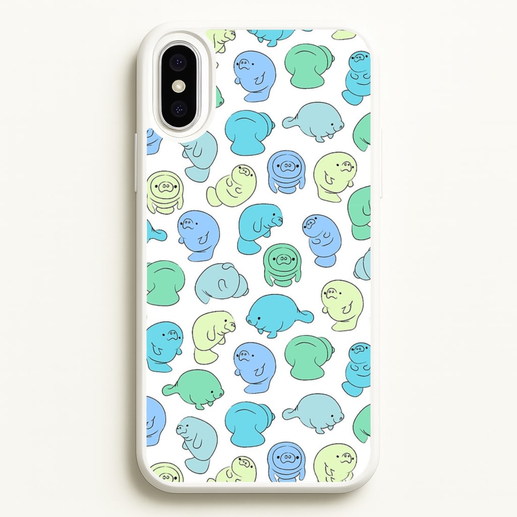Manatee Party - Phone Case for iPhone XS Max