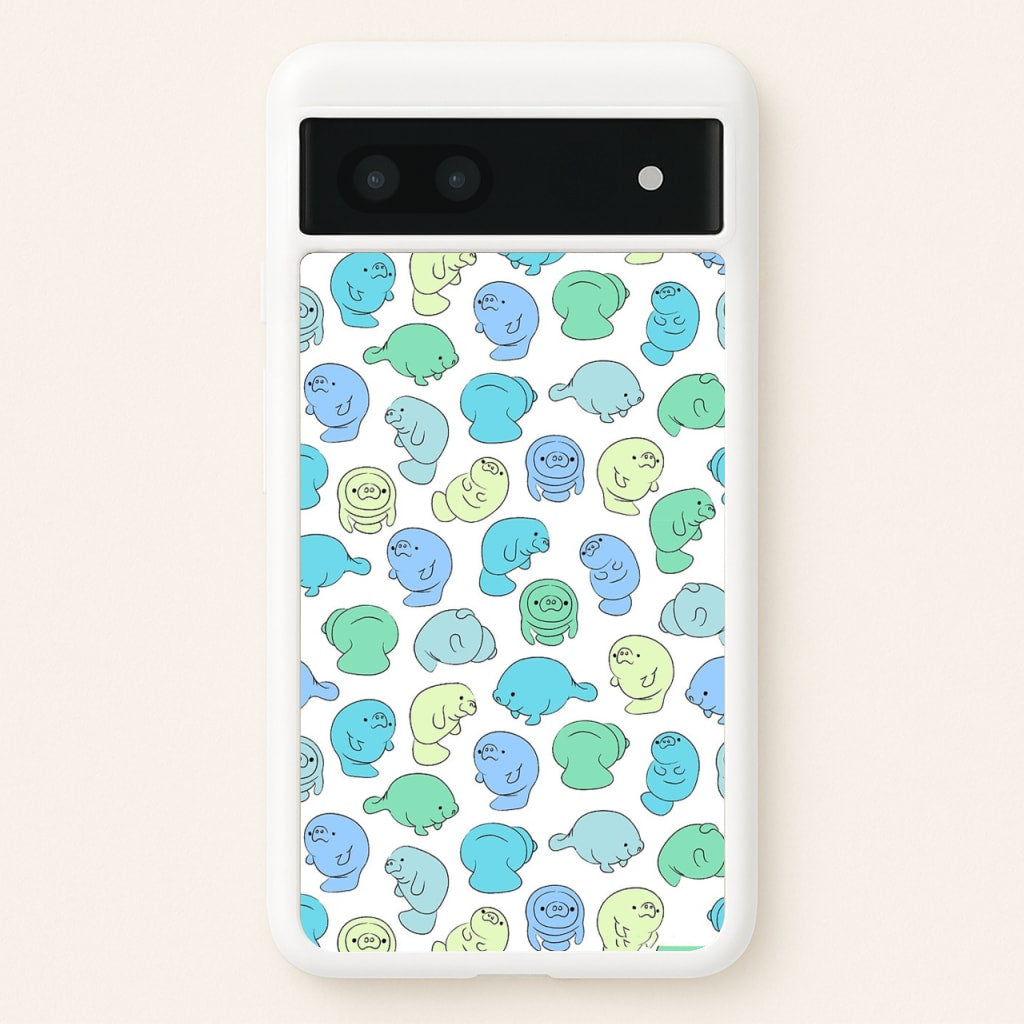 Manatee Party - Phone Case for Google Pixel 6a