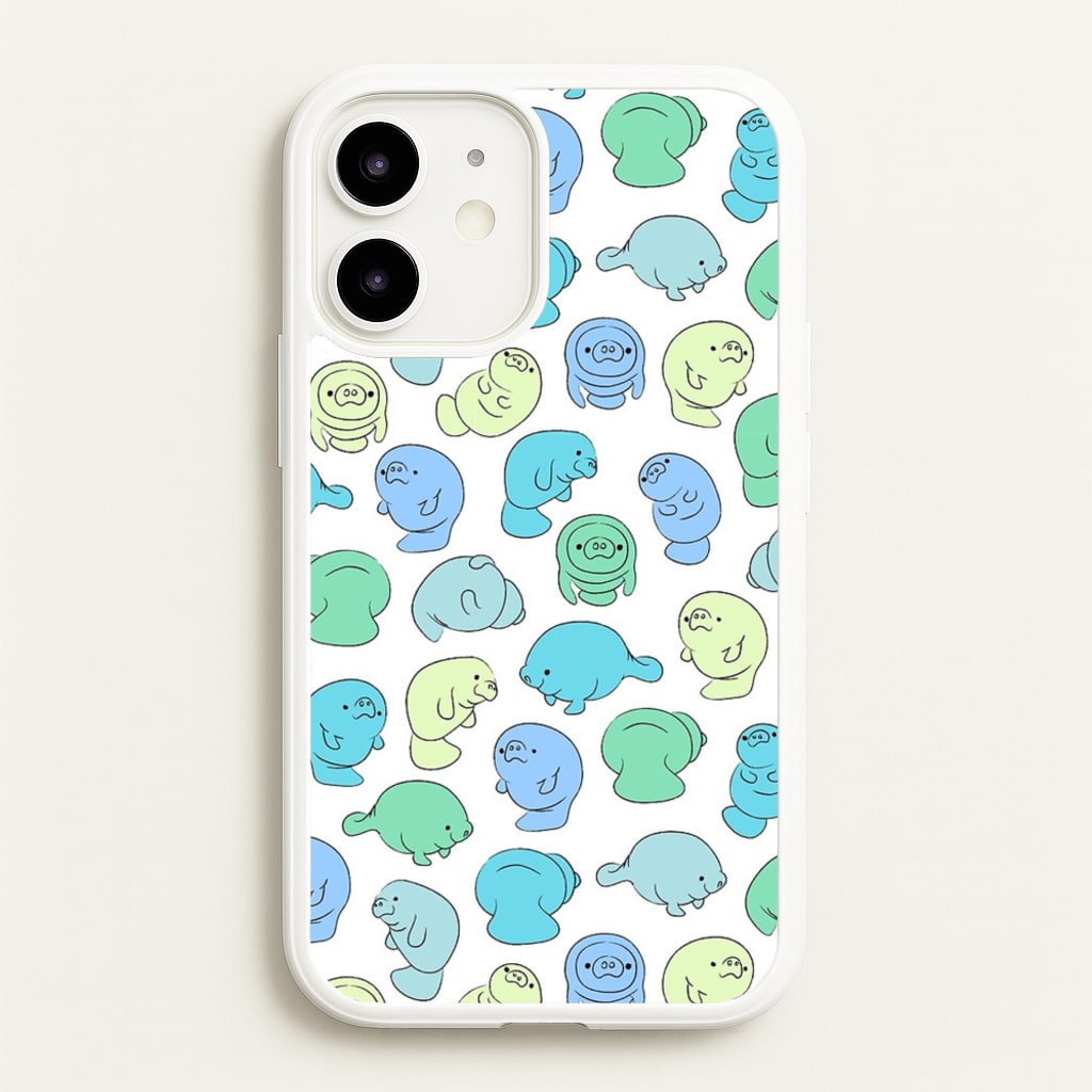 Manatee Party - Phone Case for iPhone 12 / 12 Pro