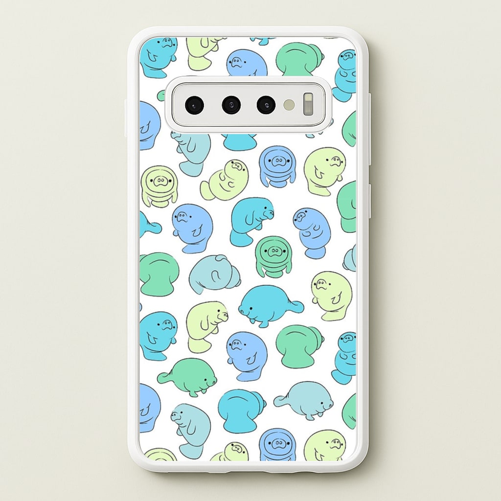 Manatee Party - Phone Case for Galaxy S10 Plus