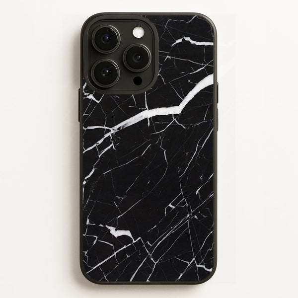 Black & White Marble Pattern - marble Phone Case for iPhone 16 Pro Max