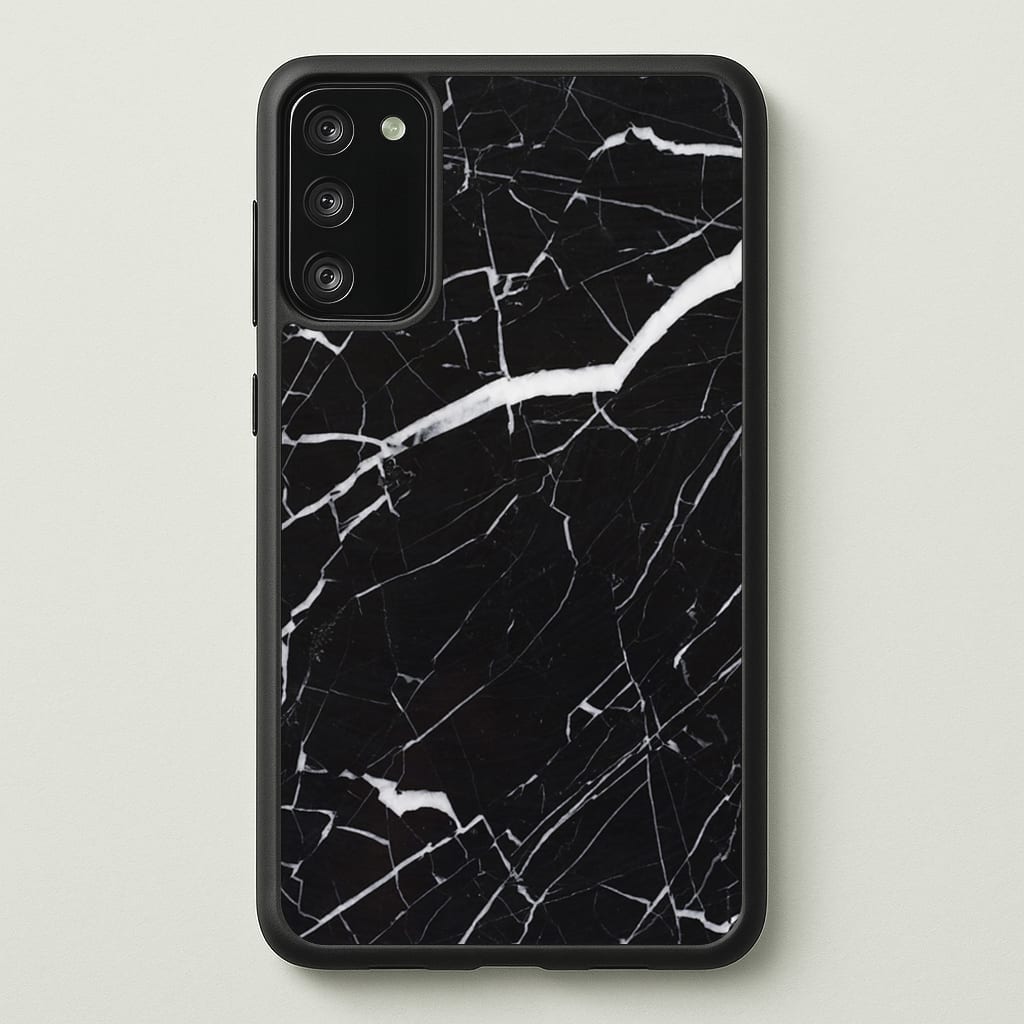 Black & White Marble Pattern - marble Phone Case for Galaxy S20FE