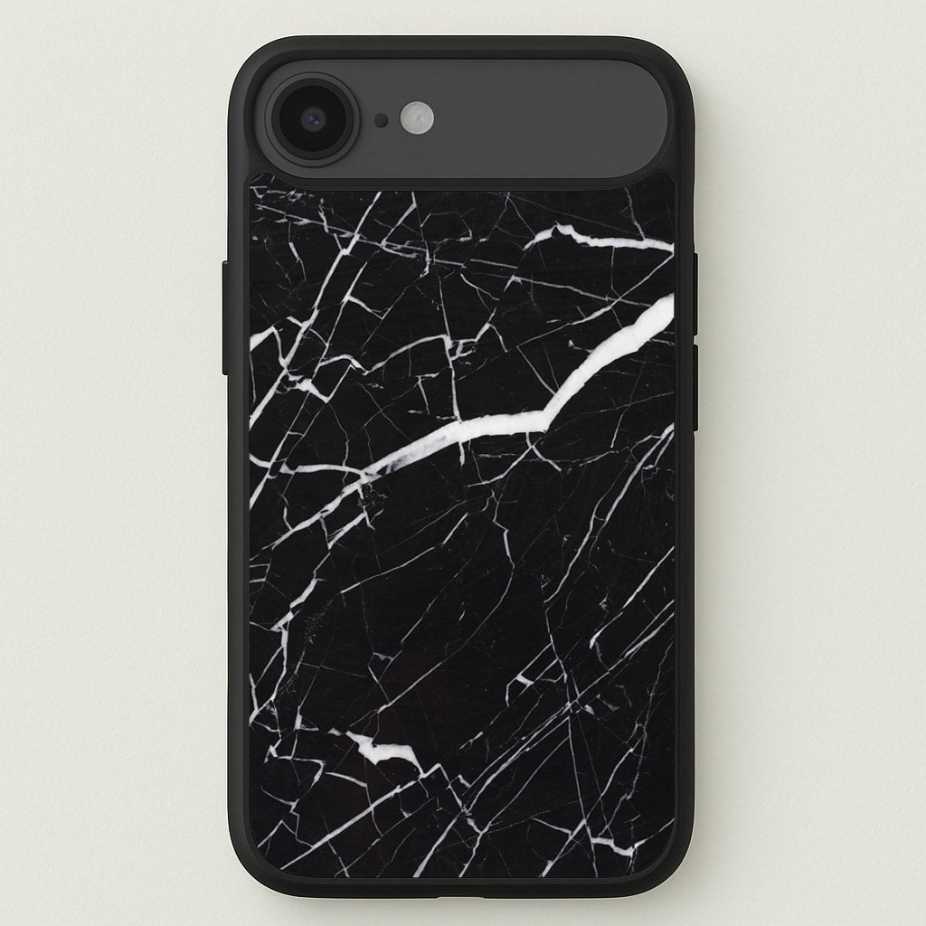 Black & White Marble Pattern Phone Case for iPhone 17 Air