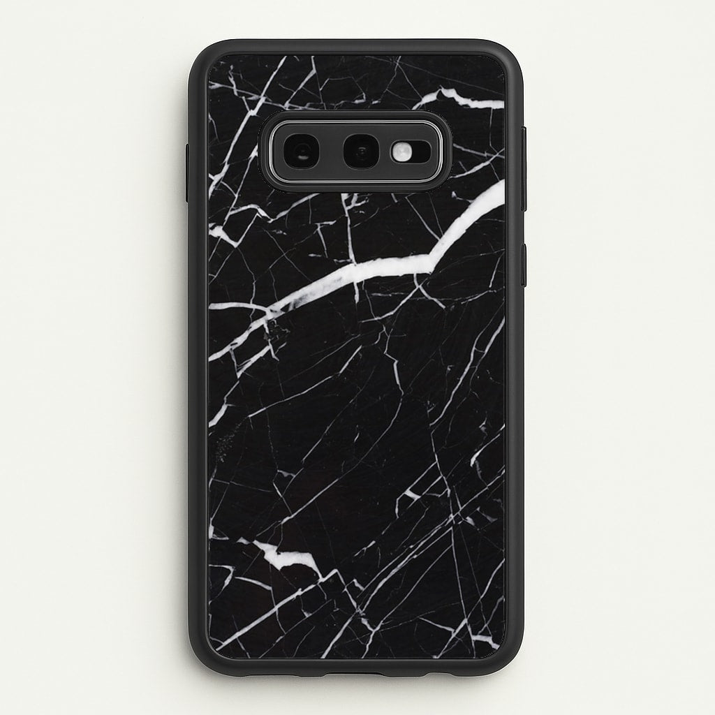 Black & White Marble Pattern - marble Phone Case for Galaxy S10e