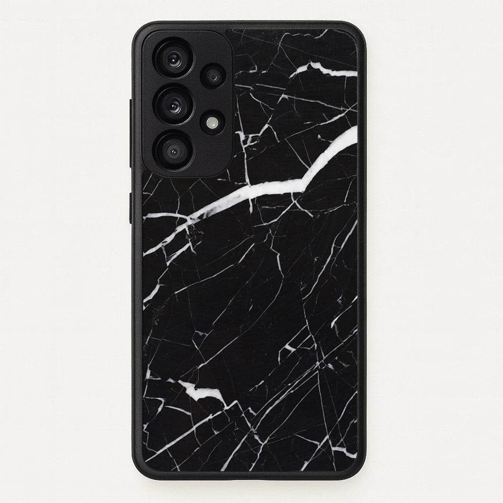 Black & White Marble Pattern - marble Phone Case for Galaxy A33