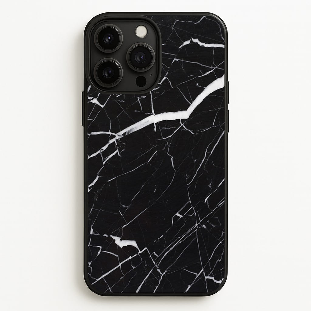 Black & White Marble Pattern - marble Phone Case for iPhone 13 Pro Max