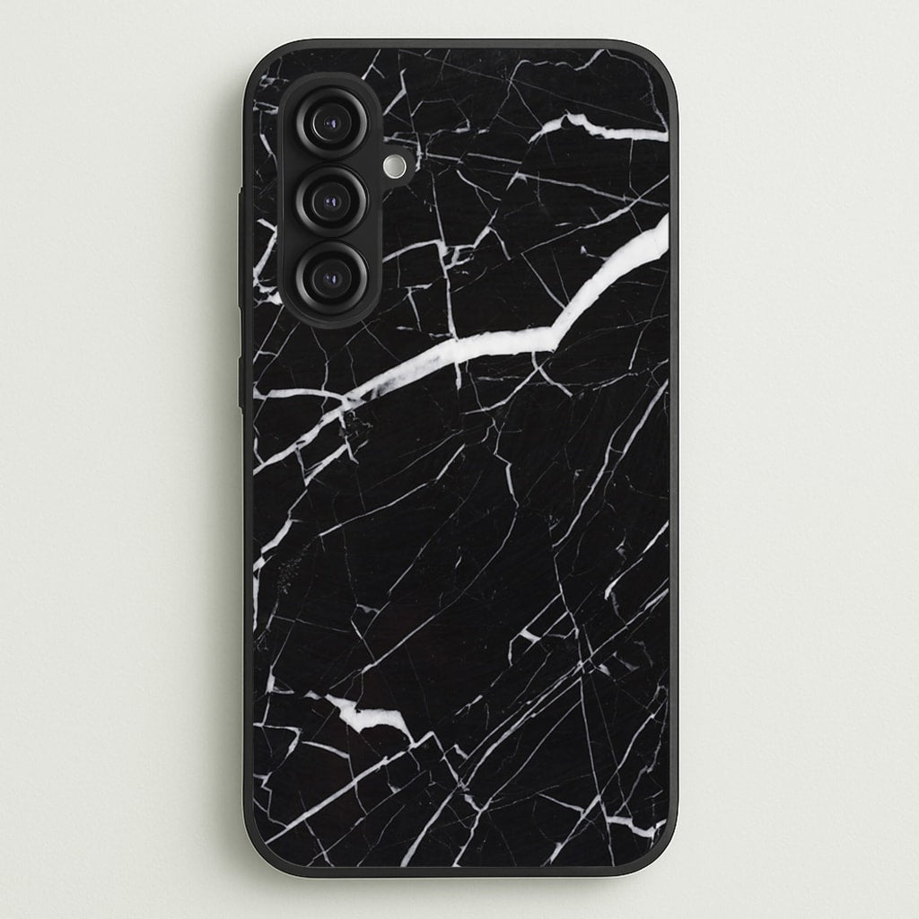 Black & White Marble Pattern - marble Phone Case for Galaxy S23FE