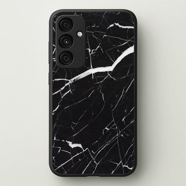 Black & White Marble Pattern - marble Phone Case for Galaxy A15