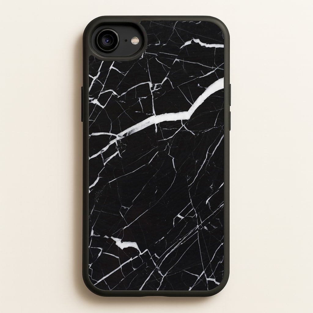 Black & White Marble Pattern - marble Phone Case for iPhone 6 / 7 / 8 / SE