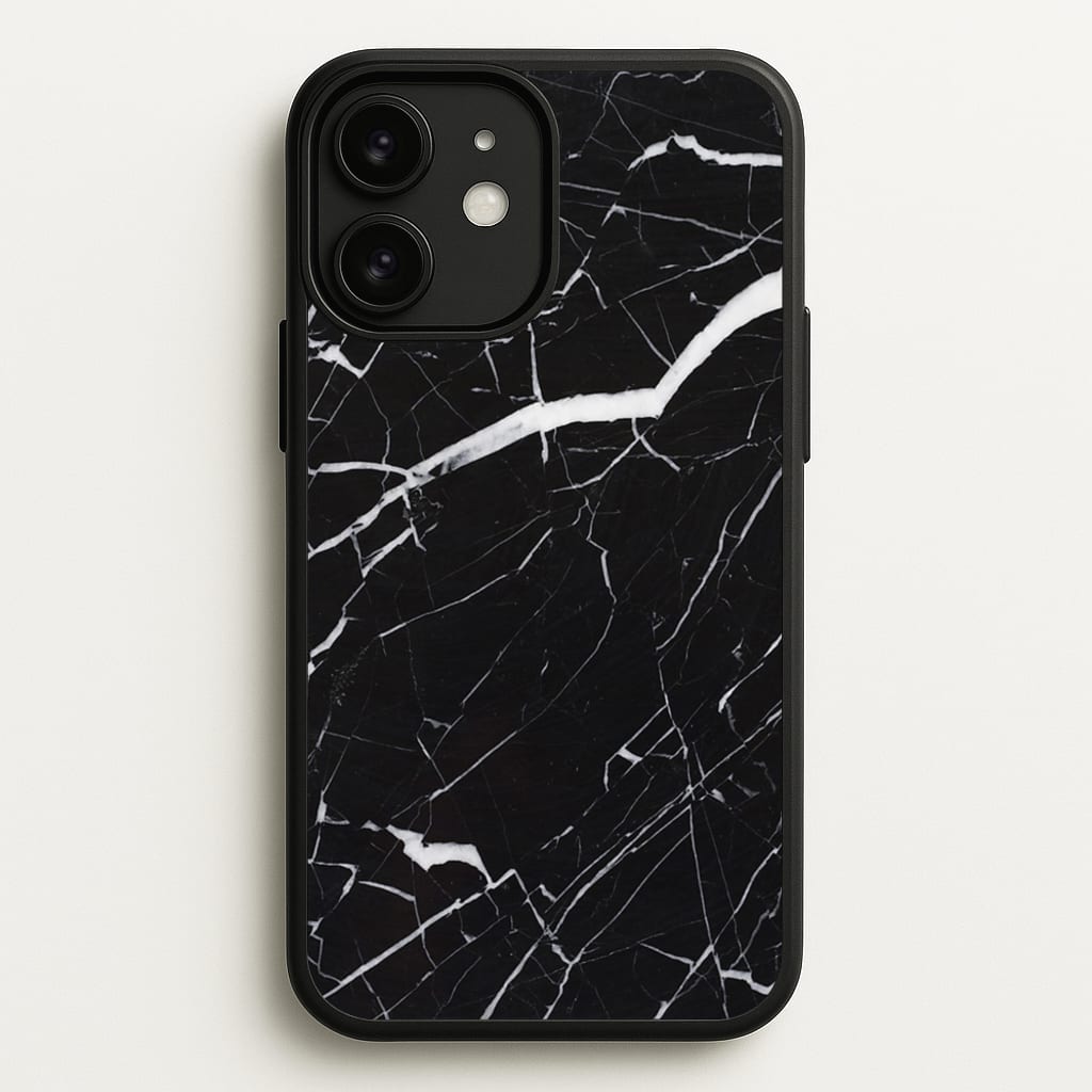 Black & White Marble Pattern - marble Phone Case for iPhone 11