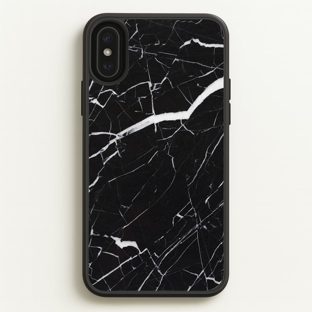 Black & White Marble Pattern - marble Phone Case for iPhone XS Max