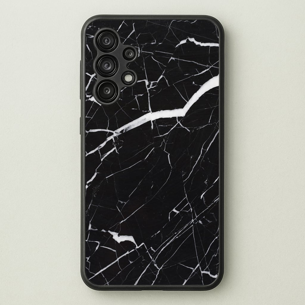 Black & White Marble Pattern - marble Phone Case for Galaxy A13