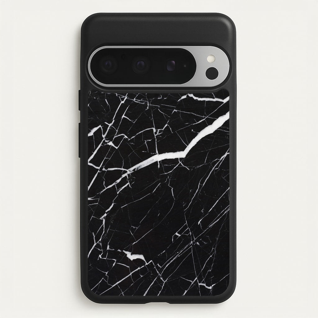 Black & White Marble Pattern - marble Phone Case for Google Pixel 9 Pro XL