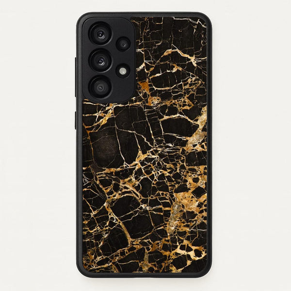 Black & Gold Marble Pattern - marble Phone Case for Galaxy A33