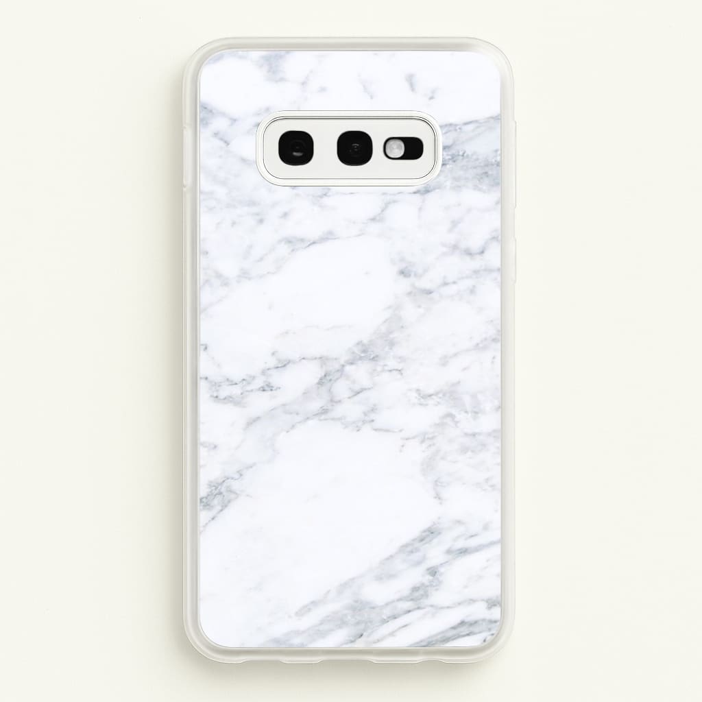 White Marble Pattern - marble Phone Case for Galaxy S10e