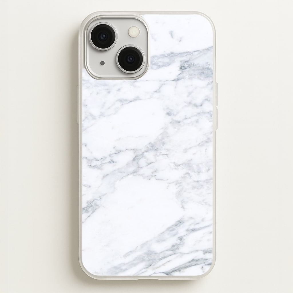 White Marble Pattern - marble Phone Case for iPhone 13 Mini