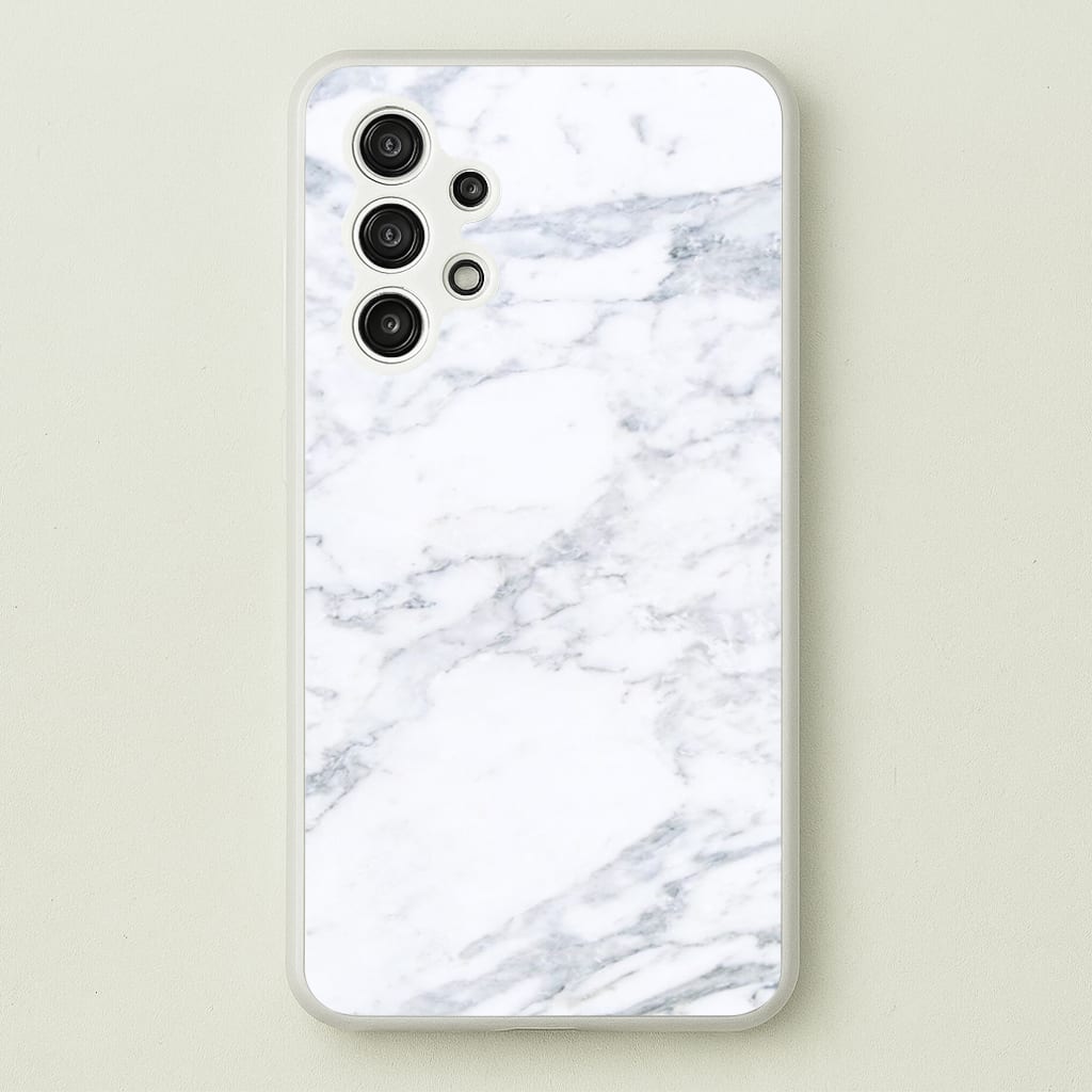 White Marble Pattern - marble Phone Case for Galaxy A13