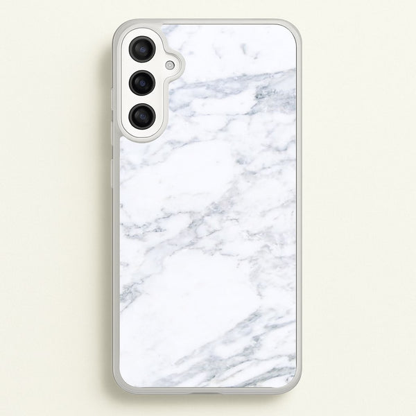 White Marble Pattern - marble Phone Case for Galaxy A36