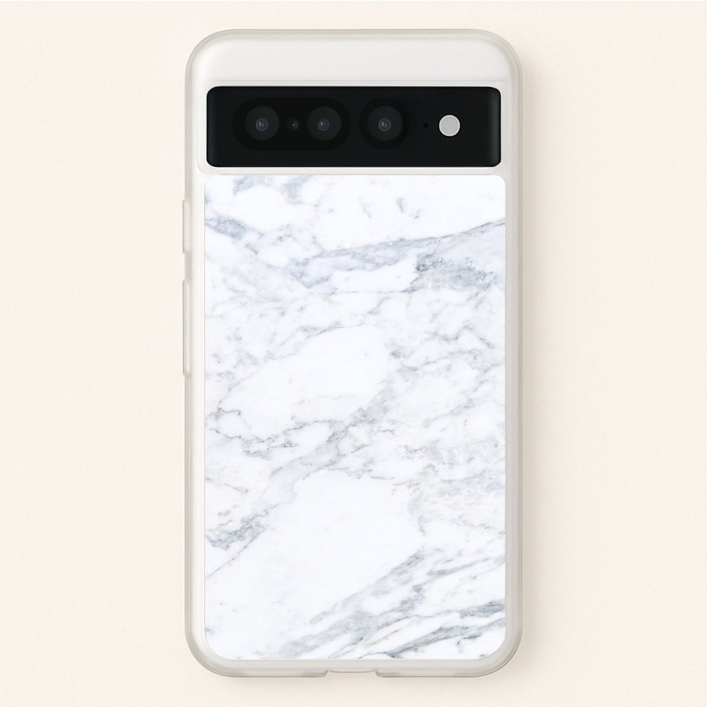 White Marble Pattern - marble Phone Case for Google Pixel 7 Pro
