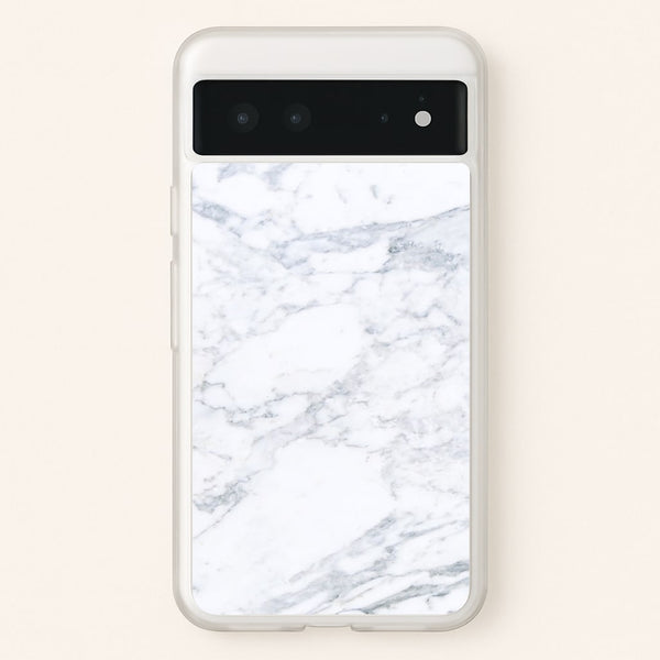 White Marble Pattern - marble Phone Case for Google Pixel 6